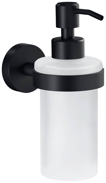 Tesa MOON BLACK 40565-00000-00 zásobník na mýdlo 200 ml černá (matná), satinované sklo