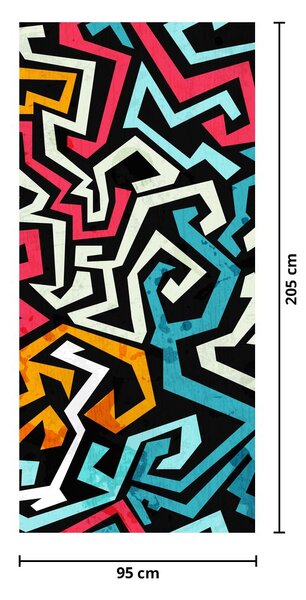 Fototapeta na dveře - Grafická abstrakce (95x205cm)