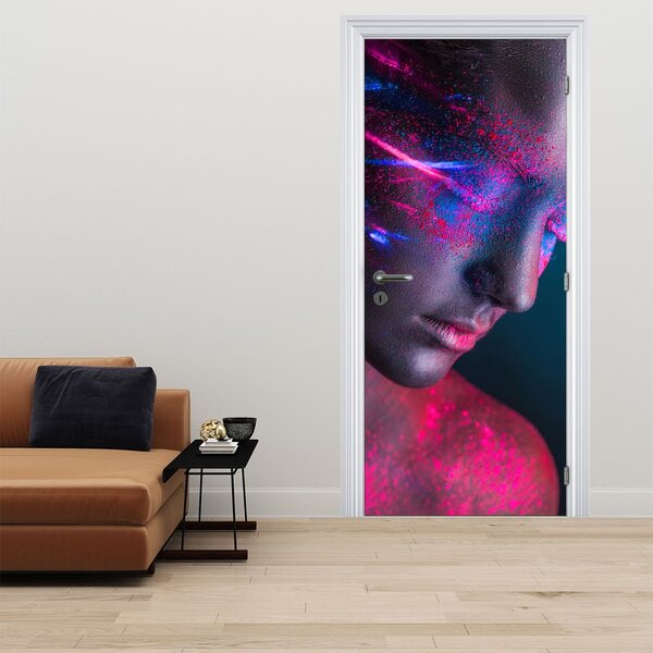 Fototapeta na dveře - Žena ve třpytu (95x205cm)