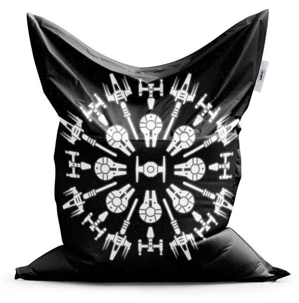 Sablio Sedací vak Star Wars Vesmírné lodě - 150x100 cm