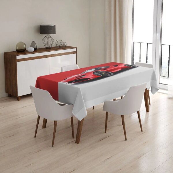 Sablio Ubrus Ferrari na červenobílé - 90x90 cm
