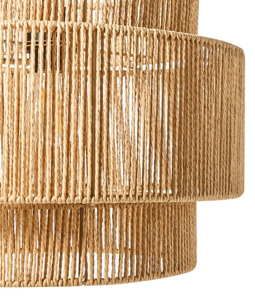 Závěsná lampa WOKIRO Papírové lano Přírodní