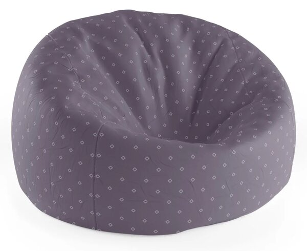 Sablio Sedací vak Cocoon Bílé čtverce - 75 x 45 x 35 cm