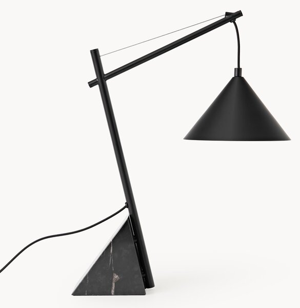 Velká stolní lampa's mramorovou podstavou Reyna