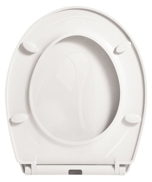 Spirella WC prkénko BROOKE, bílé, recyklovaný plast