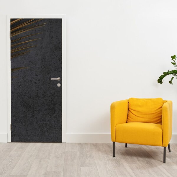 Fototapeta na dveře - Zlaté listy (95x205cm)