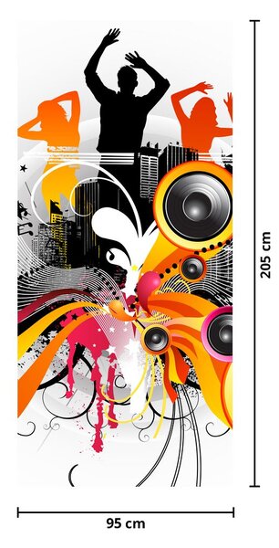 Fototapeta na dveře - Hudba (95x205cm)
