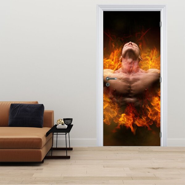 Fototapeta na dveře - Mužská síla (95x205cm)