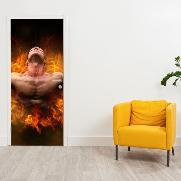 Fototapeta na dveře - Mužská síla (95x205cm)