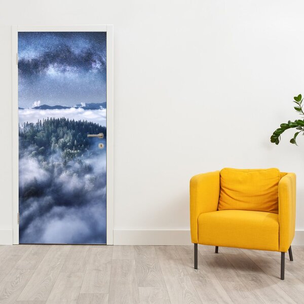 Fototapeta na dveře - Les v mlze (95x205cm)