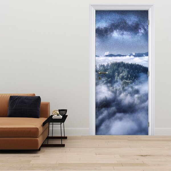 Fototapeta na dveře - Les v mlze (95x205cm)