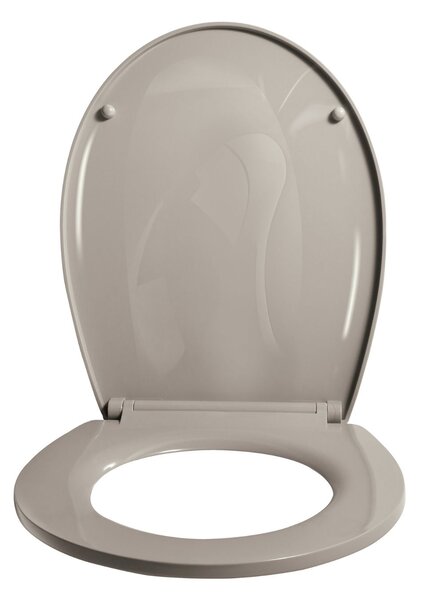 Spirella WC prkénko BROOKE, šedohnědé, recyklovaný plast