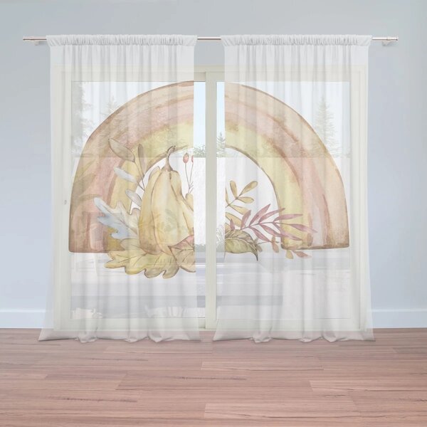 Sablio Záclony Podzimní duha: 2ks 150x250cm