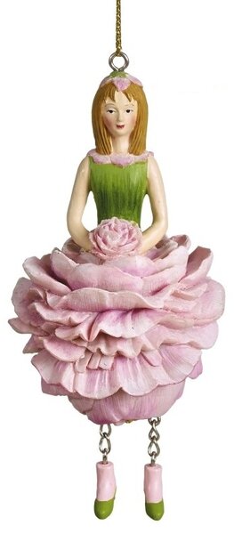 Dekorativní závěsná figurka Květinová dívka Pivoňka