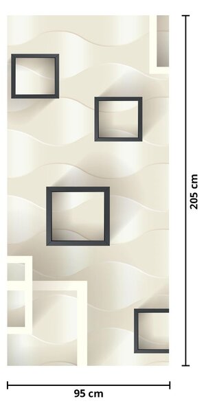 Fototapeta na dveře - Geometrická abstrakce (95x205cm)