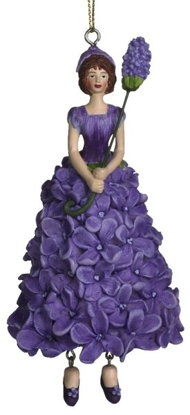 Dekorativní závěsná figurka Květinová dívka Šeřík