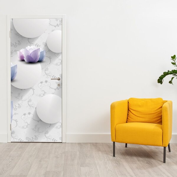 Fototapeta na dveře - Květy (95x205cm)