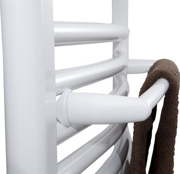 Aqualine Aqualine, Sušák ručníků na topná tělesa 43 cm, oblý, bílá, IDO-50