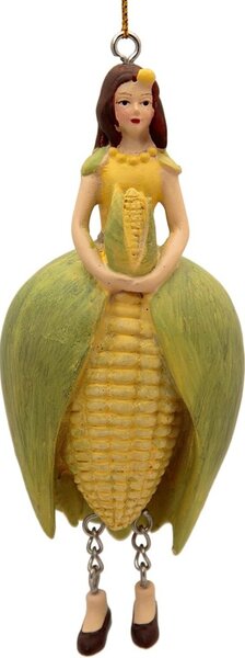 Dekorativní závěsná figurka Květinová dívka Kukuřice
