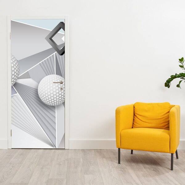 Fototapeta na dveře - Geometrická abstrakce (95x205cm)