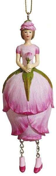 Dekorativní závěsná figurka Květinová dívka Růže