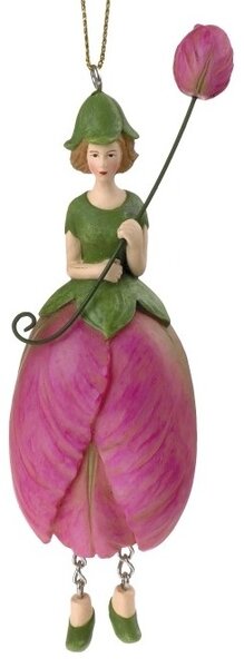 Dekorativní závěsná figurka Květinová dívka Tulipán