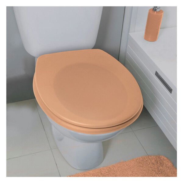 Spirella WC prkénko NEELA, soft-close, matně broskové, duroplast