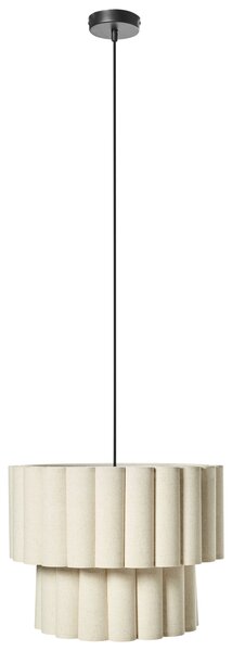 Závěsná lampa BELESSA Len Světle béžová