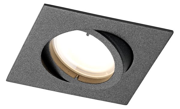 Schrack Podhledové světlo My68 výklopné, hranaté, výřez 68mm, černá
