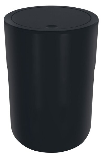 Spirella výklopný odpadkový koš COCCO, černý, plast, 5 L