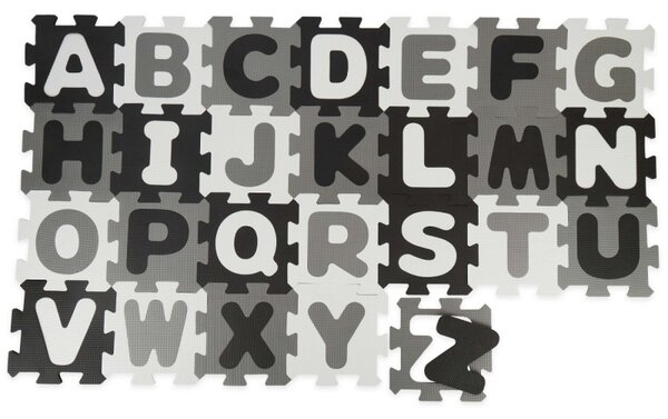Bieco - Pěnová hrací podložka s abecedou - puzzle black white - 26 ks