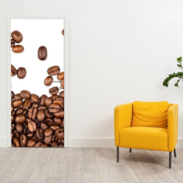 Fototapeta na dveře - Kávová zrna (95x205cm)