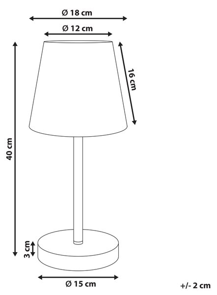 Stolní lampa HANGER Kov Hnědá