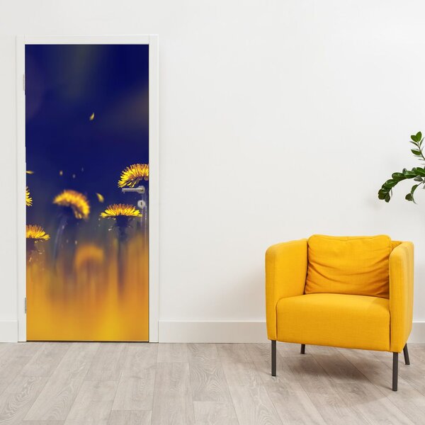 Fototapeta na dveře - Pampelišky (95x205cm)