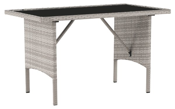 KONDELA Zahradní ratanový set, světle šedá, LALEN