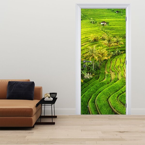 Fototapeta na dveře - Rýžové terasy (95x205cm)