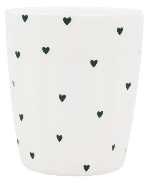 Porcelánový hrnek Mini Hearts 290 ml – green