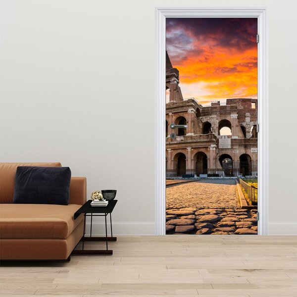 Fototapeta na dveře - Koloseum v Římě (95x205cm)