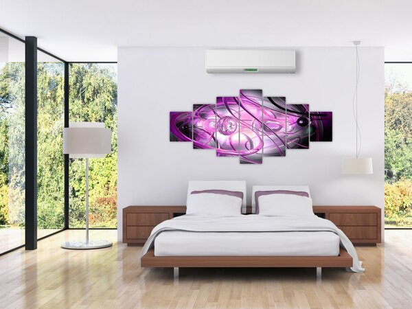 Obraz krásné fialové abstrakce (210x100 cm)