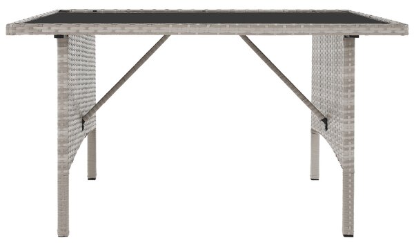 KONDELA Zahradní ratanový set, světle šedá, LALEN