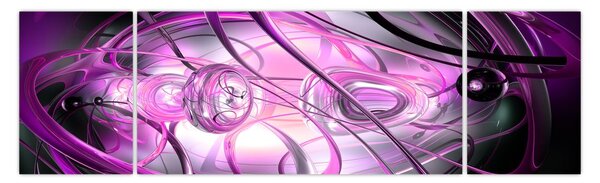 Obraz krásné fialové abstrakce (170x50 cm)