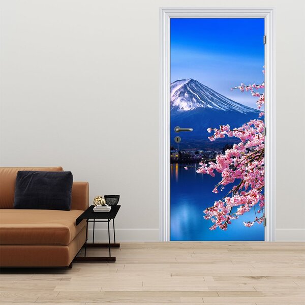 Fototapeta na dveře - Výhled na vrchol (95x205cm)