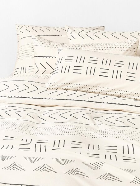 Povlak na přikrývku z bavlněného perkálu se vzorem v boho stylu Kohana
