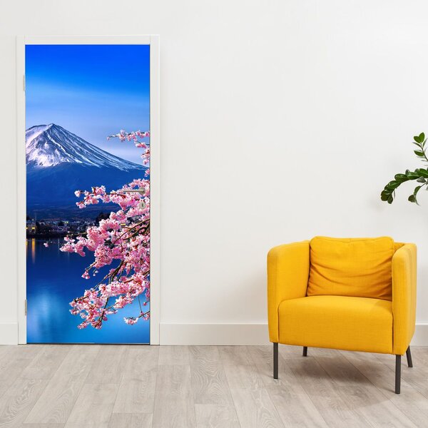 Fototapeta na dveře - Výhled na vrchol (95x205cm)