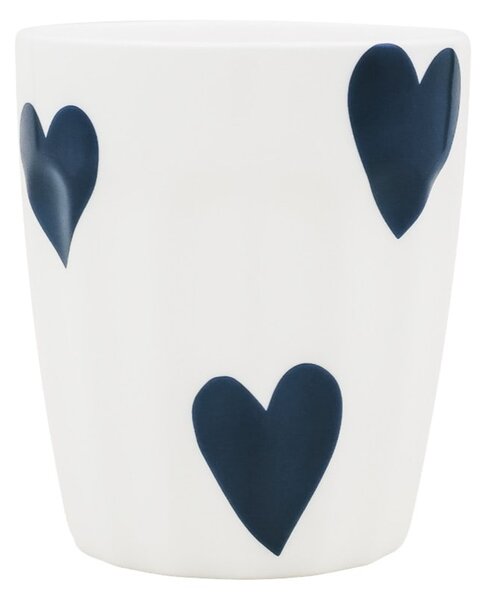 Porcelánový hrnek Hearts 290 ml – dark blue