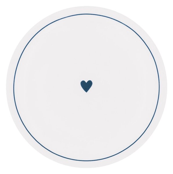 Porcelánový talíř Heart Ø 20,4 cm – dark blue
