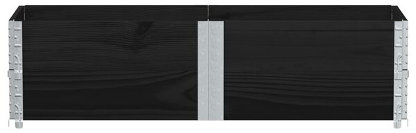 Zahradní truhlík černý 150x50 cm masivní borové dřevo