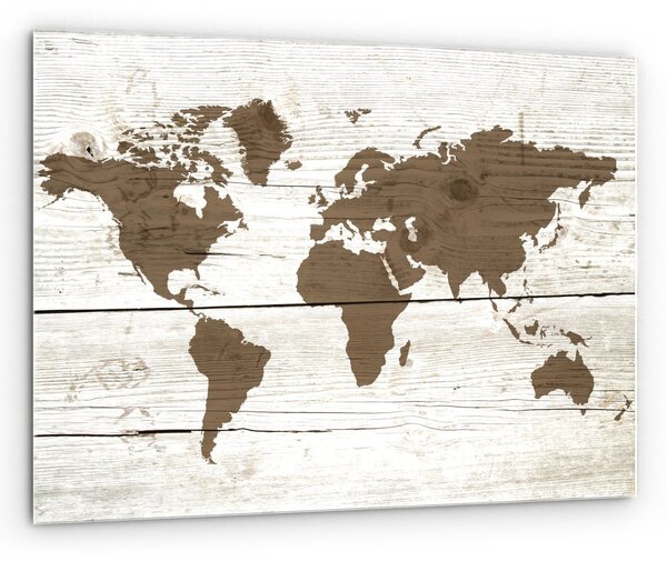 Skleněný obraz 60x40 cm ALLBoards SVĚTLÁ MAPA TS64_30103