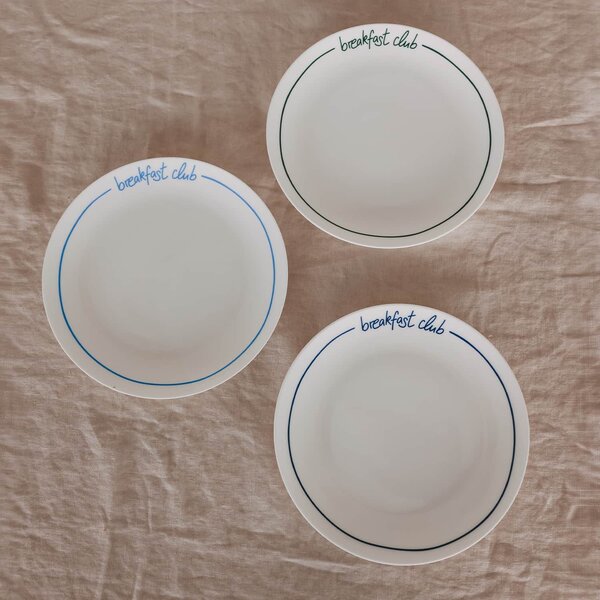 Porcelánový talíř Breakfast Club Ø 20,4 cm – dark blue