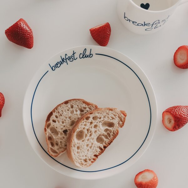 Porcelánový talíř Breakfast Club Ø 20,4 cm – dark blue
